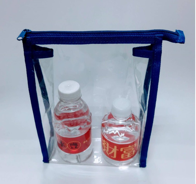 PVC high frequency transparent tote bag